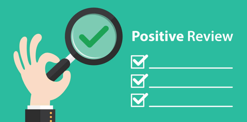 Use positive reviews to promote your business