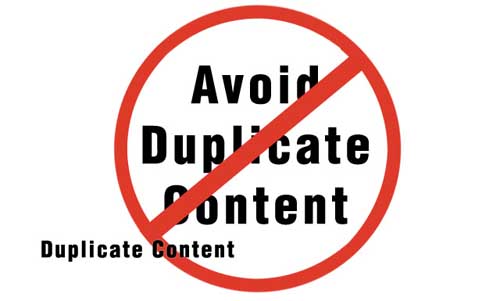 Avoid Duplicate Content and URLs